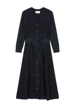 BOMPARD ribbed button-front dress - Black