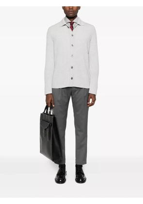 Gran Sasso ribbed button-up cardigan - Grey