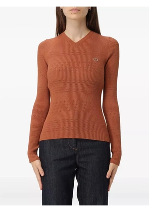 TWINSET ribbed-knit jumper - Brown