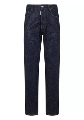 DSQUARED2 crystal-embellished straight-leg jeans - Blue