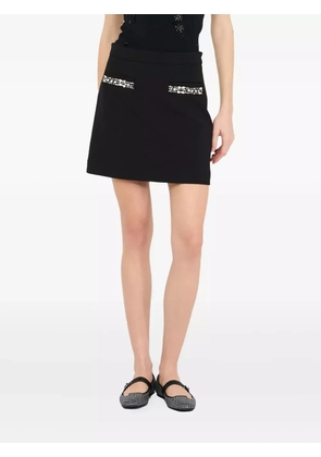 LIU JO rhinestone pocket mini skirt - Black