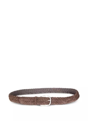 Orciani woven suede belt - Brown