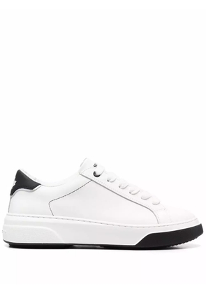 DSQUARED2 lace-up leather sneakers - White