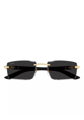 Cartier Eyewear rectangle-frame sunglasses - Black