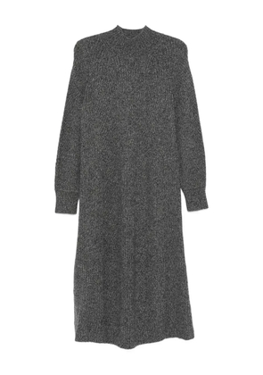 BOMPARD ribbed mock-neck midi dress - Grey