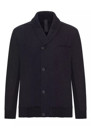 Transit ribbed buttoned jacket - Black