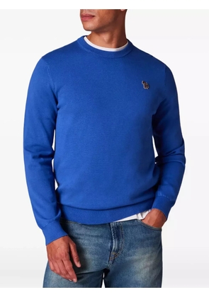 PS Paul Smith Zebra-motif crew-neck sweater - Blue