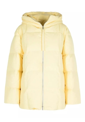 Jil Sander hooded zip coat - Yellow