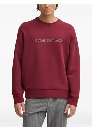 Armani Exchange logo-detail sweater - Red