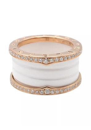 Bvlgari Pre-Owned 18K pink gold B-zero1 diamond ring