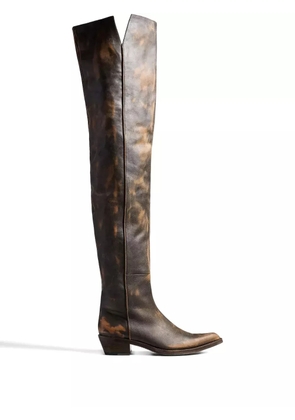 KHAITE Clive over-the-knee boots - Brown