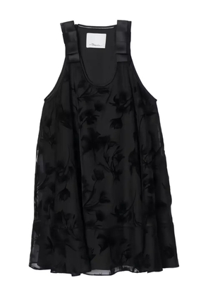 3.1 Phillip Lim embossed-florals mini dress - Black