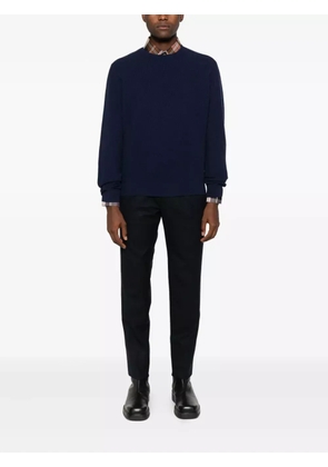 Incotex drawstring straight-leg trousers - Black