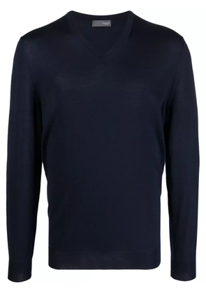 Drumohr V-neck knitted jumper - Blue