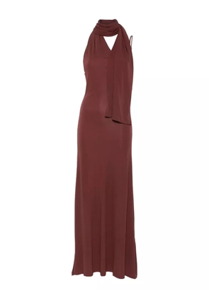 Aya Muse halterneck maxi dress - Red