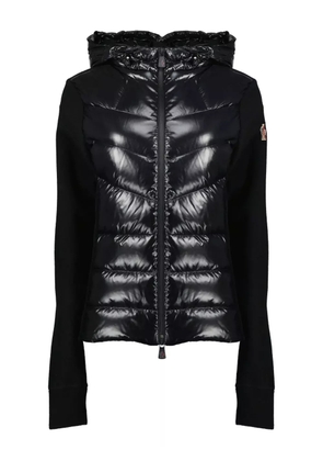 Moncler Grenoble zipped hooded cardigan - Black