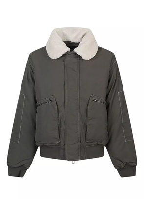 Emporio Armani sherpa-collar bomber jacket - Green