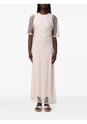 Sportmax Pausa striped midi dress - Pink