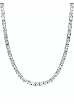 Tilla 14K white gold diamond tennis necklace - Silver