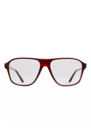 KHAITE x Oliver Peoples x Oliver Peoples rectangle-frame glasses - Red