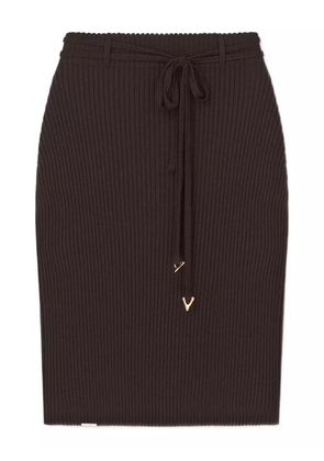 AERON wool blend midi skirt - Brown