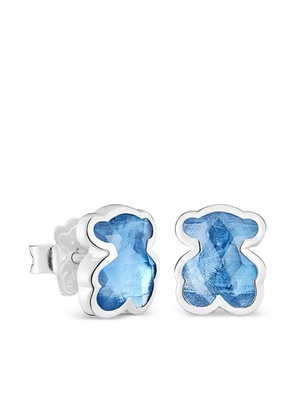 TOUS bear-shaped stud earrings - Blue