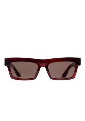 KHAITE x Oliver Peoples rectangle-frame sunglasses - Red