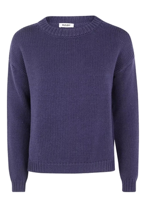 base crew-neck knit jumper - Blue