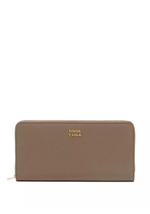 Bimba y Lola large logo-lettering wallet - Brown