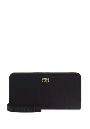 Bimba y Lola zip-around strap-detail wallet - Black