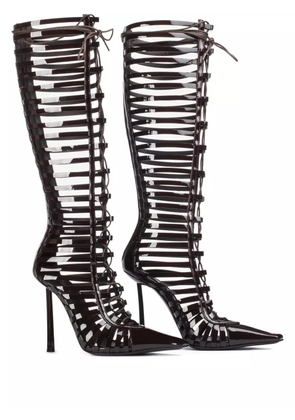 Le Silla 120mm lace-up cage boots - Black