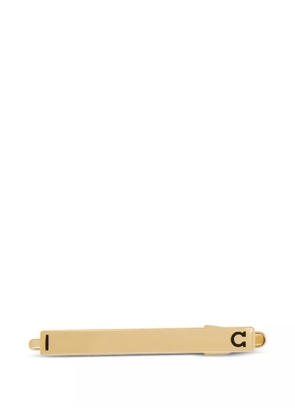 Ferragamo Gancini-embellished tie clip - Yellow