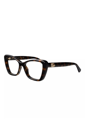 Gucci Eyewear cat-eye frame glasses - Brown