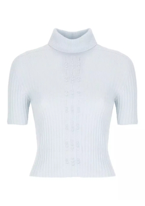 Vanisè ribbed turtleneck top - Blue