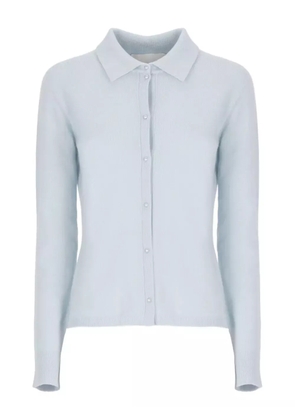 Vanisè collared buttoned cardigan - Blue