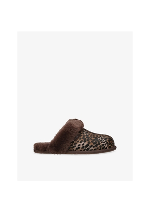 Womens UGG Scuffette Suede and Shearling Slippers