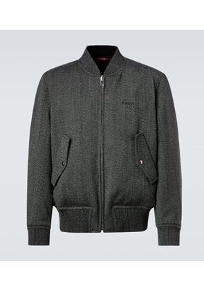 Gucci Herringbone wool bomber jacket