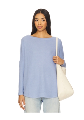 Free People x We The Free Latte Blues Thermal Solid In Dawn Breeze in Baby Blue. Size L. Also in M, S, XS.