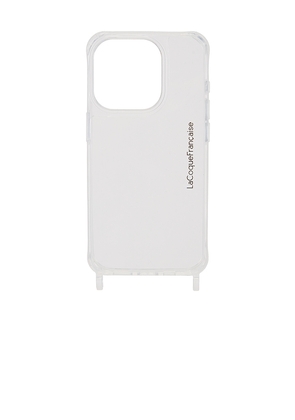 La Coque Francaise Rings Iphone15 Pro Case in Neutral.
