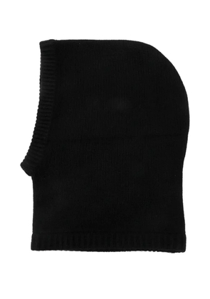 Soft Goat knitted balaclava - Black