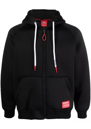 Sprayground logo-print zip-up hoodie - Black