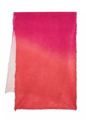 MOULETA frayed cashmere scarf - Pink