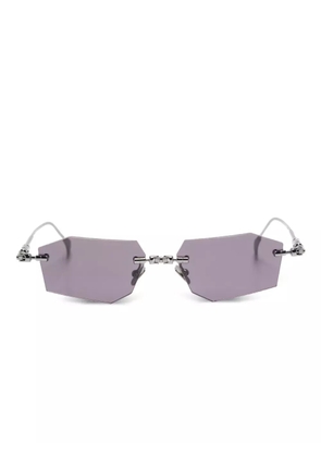 Kuboraum geometric-frame sunglasses - Grey