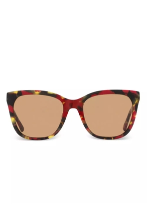 DVF Diane von Furstenberg The Diane square-frame sunglasses - Red