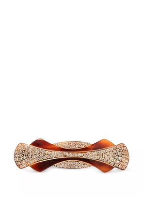 Jennifer Behr Ariane crystal-embellished barrette - Brown