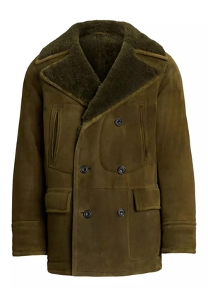 Ralph Lauren Purple Label shearling-lined double-breasted coat - Green