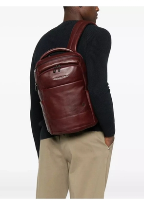 PIQUADRO leather backpack - Brown