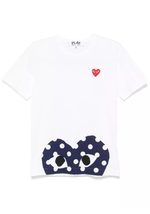 Comme Des Garçons Play heart-patch T-shirt - White