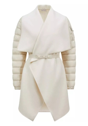 Moncler padded down cape - White