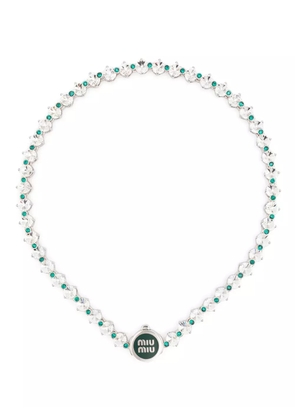 Miu Miu crystal necklace - Silver
